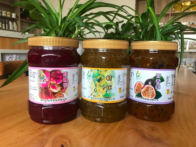 玫瑰花花茶、桂花花茶、百香果花茶