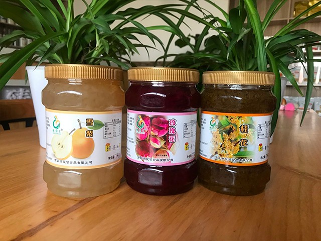 雪梨花茶、玫瑰花花茶、桂花花茶